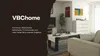 A living room scene with furniture and decor, overlaid with text advertising a home goods store. Anteprima dell’immagine prodotto