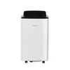 A white portable air conditioner with a black top is shown against a white background. Produktbild-Vorschau