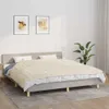 vidaXL Gewichtsdecke Hellcreme 155x220 cm 7 kg Stoff Produktbild-Vorschau 2