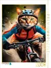 CALVENDO Puzzle Katze beim Outdoorsport – Mountainbiken | Produktbild-Vorschau 1