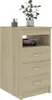 vidaXL Credenza con cassetti in rovere Sonoma 40x50x76 cm Anteprima dell’immagine prodotto 3