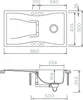 Spüle SCHOCK Waterfall D-100 A 860 x 500 mm berry Produktbild-Vorschau 2