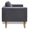 VidaXL 242220, Szary, 2 siedz., Poliester, 1160 mm, 700 mm, Podgląd zdjęcia produktu 10