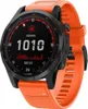Strap-it Garmin Fenix 7 Silikonarmband (Orange) Produktbild-Vorschau 1
