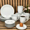 Venedig 18tlg Brunchset Porzellan Weiß mit Tellern Bechern Produktbild-Vorschau 3