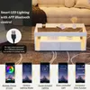 MODFU Table Basse avec LED - Meuble de Salon Blanc avec 2 Voir les images du produit 7