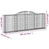 vidaXL Gabionen mit Hochbogen 6 Stk. 300x30x100/120cm Produktbild-Vorschau 7