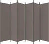 A six-panel room divider or screen, folded in a zig-zag pattern, shown against a white background. Náhled obrázku produktu