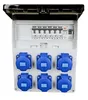 Stromverteiler 230V IP44 mit FI und 6x Schuko 16A Produktbild-Vorschau 2