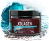 A jar of collagen supplement is shown in front of a large wave. Náhled obrázku produktu