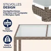 CASARIA® Polyrattan Gartenmöbel Set 7teilig Stühle Produktbild-Vorschau 4