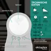 Oktaplex Bewegungsmelder IP65 Infrarotsensor einstellbar Produktbild-Vorschau 3