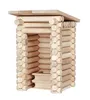 A wooden log cabin toy structure. Anteprima dell’immagine prodotto