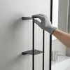 Relaxdays Handdoekhouder voor aan de muur, geschikt voor Productafbeelding-voorbeeld 3