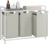 Koš na prádlo bílo-šedý 3 přihrádky x38L Náhled obrázku produktu 1