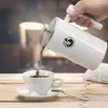 Coffee Fox Luxus French Press 1000 ml Weiß - Eleganter Produktbild-Vorschau 4