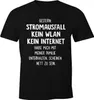 Herren T-Shirt Gestern: Stromausfall Kein WLAN Kein Produktbild-Vorschau 1