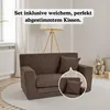 Kindersofa aus Schaumstoff Braun, ausklappbar und bequem, Produktbild-Vorschau 4