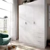 Garderobe Dnespol, Schlafzimmerschrank mit 3 Türen und 3 Produktbild-Vorschau 2