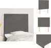 vidaXL Kopfteile 2 Stk. Grau 80x5x78/88 cm Kunstleder -  Produktbild-Vorschau 1