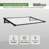 Vordach 120 x 80 cm schwarz Haustürdach Haustür Pultvordach Produktbild-Vorschau 2