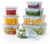 Relaxdays Frischhaltedose mit Deckel, 8-tlg. Set, Produktbild-Vorschau 1