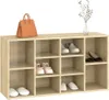 vidaXL Lavice na boty Sonoma dub 103x30x55 cm Materiál na Náhled obrázku produktu 4