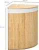HOMCOM Bambus Wäschekorb mit Deckel 55L Wäschesammler mit Produktbild-Vorschau 3