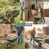 Schubkarre 100 L mit Kunststoffmulde bis 250 kg Stahlrahmen Produktbild-Vorschau 3