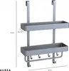 Duschablage - Aluminium - Ohne Bohren - Duschregal Hängend Produktbild-Vorschau 10
