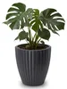 Großer Outdoor Blumentopf ZENTO schwarz in 39 x 42 cm Produktbild-Vorschau 1