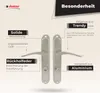 DOMINO Türgriff 78 Drückergarnitur WC - Badezimmer Set | Produktbild-Vorschau 7