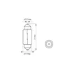 2 x C5W 5W 12V SV8,5 31mm Soffitte Lampe Glühbirnen Birne Produktbild-Vorschau 2