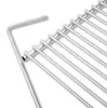Detal konstrukcyjny – DEOS Regulowany ruszt grillowy ze stali nierdzewnej 60–70 × 45 cm bez uchwytów Podgląd zdjęcia produktu