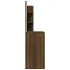 vidaXL Coiffeuse avec miroir Chêne brun 74,5x40x141 cm Voir les images du produit 7