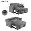 Merax 3-in-1 klappbar Schlafsofa mit Bettfunktion, Bettsofa Produktbild-Vorschau 8