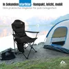 LINUMA® Luxus Faltstuhl SCHWARZ Campingstuhl Anglerstuhl Produktbild-Vorschau 2