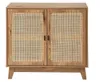 CALICOSY - Buffet 2 portes avec cannage en rotin L80 cm - Voir les images du produit 1