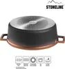 STONELINE® Cocotte Bräter Oval 32x25 cm Roségold | mit Produktbild-Vorschau 2