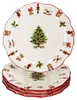 4x Maestro Natale talerz ceramiczny 4 osoby talerz deserowy Podgląd zdjęcia produktu 4