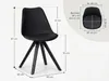 Lot de 2 chaises de salle à manger FineBuy noires de style Voir les images du produit 3