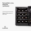 Klarstein volně stojící 1zónová vinotéka, malá vinotéka, Náhled obrázku produktu 2