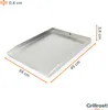 Plaque de cuisson en acier inoxydable | Plancha 45x34cm - Voir les images du produit 6