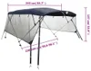 vidaXL 4-Bow Bimini-Top con pannelli laterali in rete Anteprima dell’immagine prodotto 8