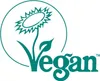 A teal logo featuring a sunflower and the word "Vegan" is displayed on a white background. Anteprima dell’immagine prodotto
