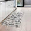 Küchenläufer grau mit Gelrücken und Schriftzug in schwarz Produktbild-Vorschau 1