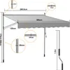Tenda da sole Jopassy Tenda da sole senza forature Tenda da Anteprima dell’immagine prodotto 2