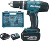Martello perforatore Makita DHP453RFX4 con 2 batterie Anteprima dell’immagine prodotto 1
