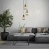 Pendant light, with wood, smoked glass, 3xE27/max. Produktbild-Vorschau 4