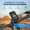 Close-up of an e-bike handlebar and display with a desert landscape in the background. Produktbild-Vorschau